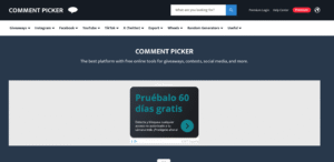 CommentPicker выбор победителей Instagram Facebook